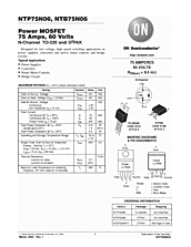 DataSheet NTB75N06 pdf